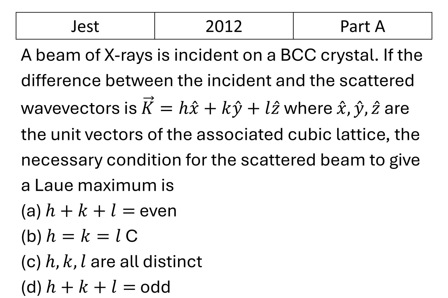 Question 1