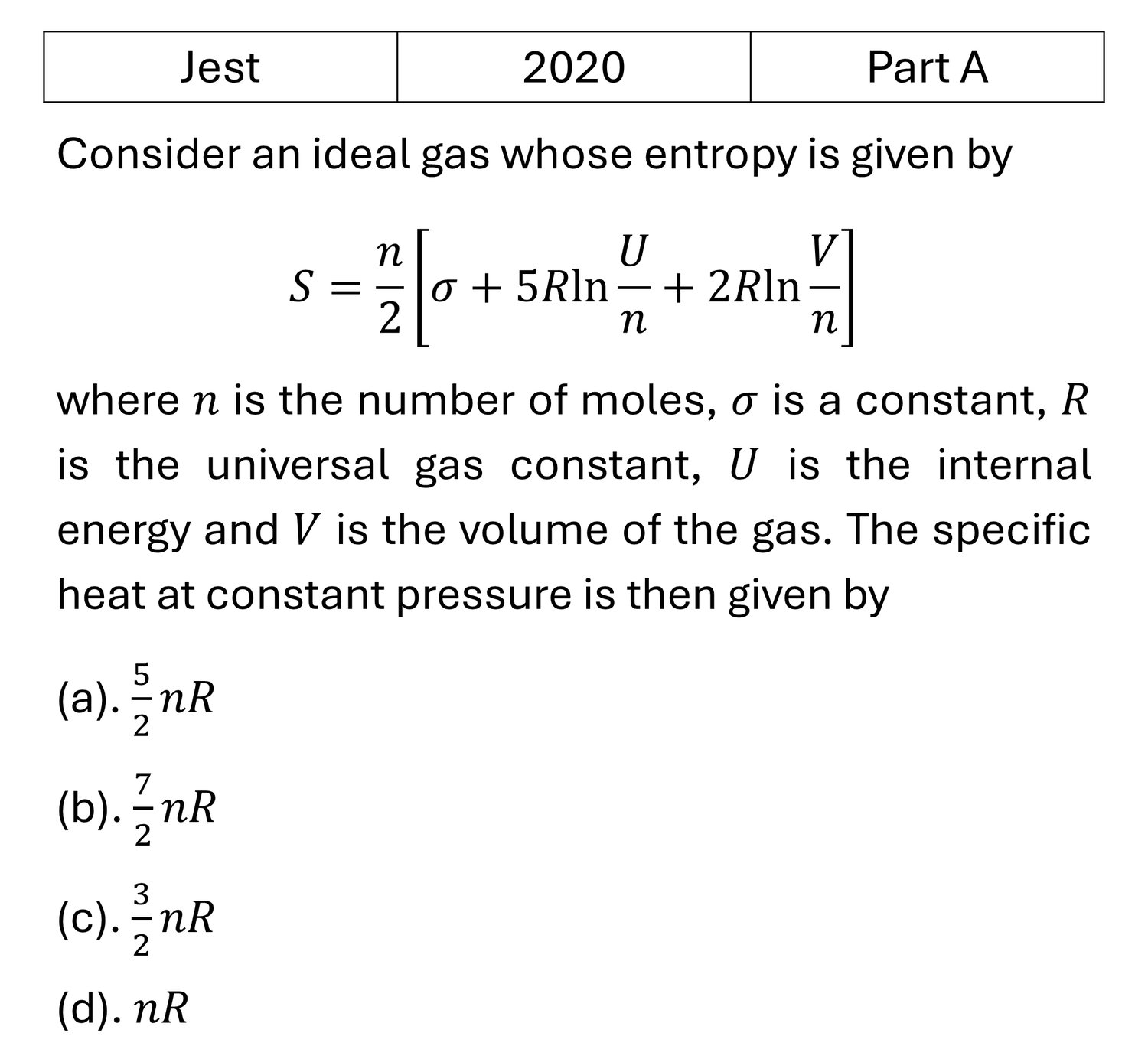 Question 2