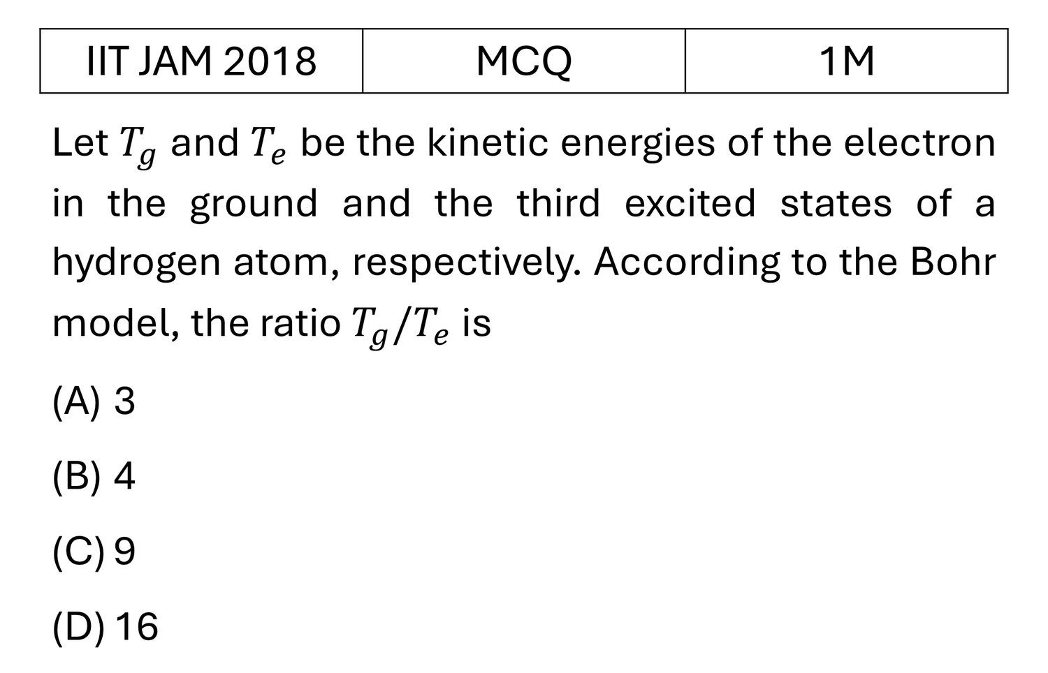 Question 3