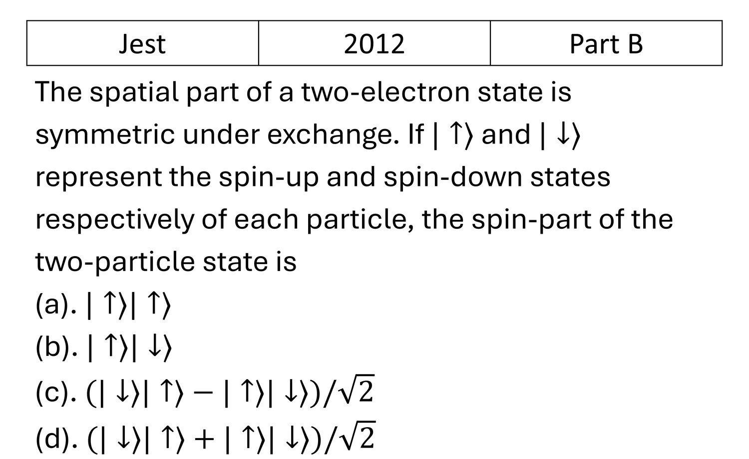 Question 2