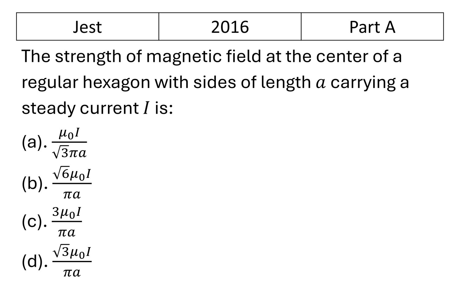 Question 5