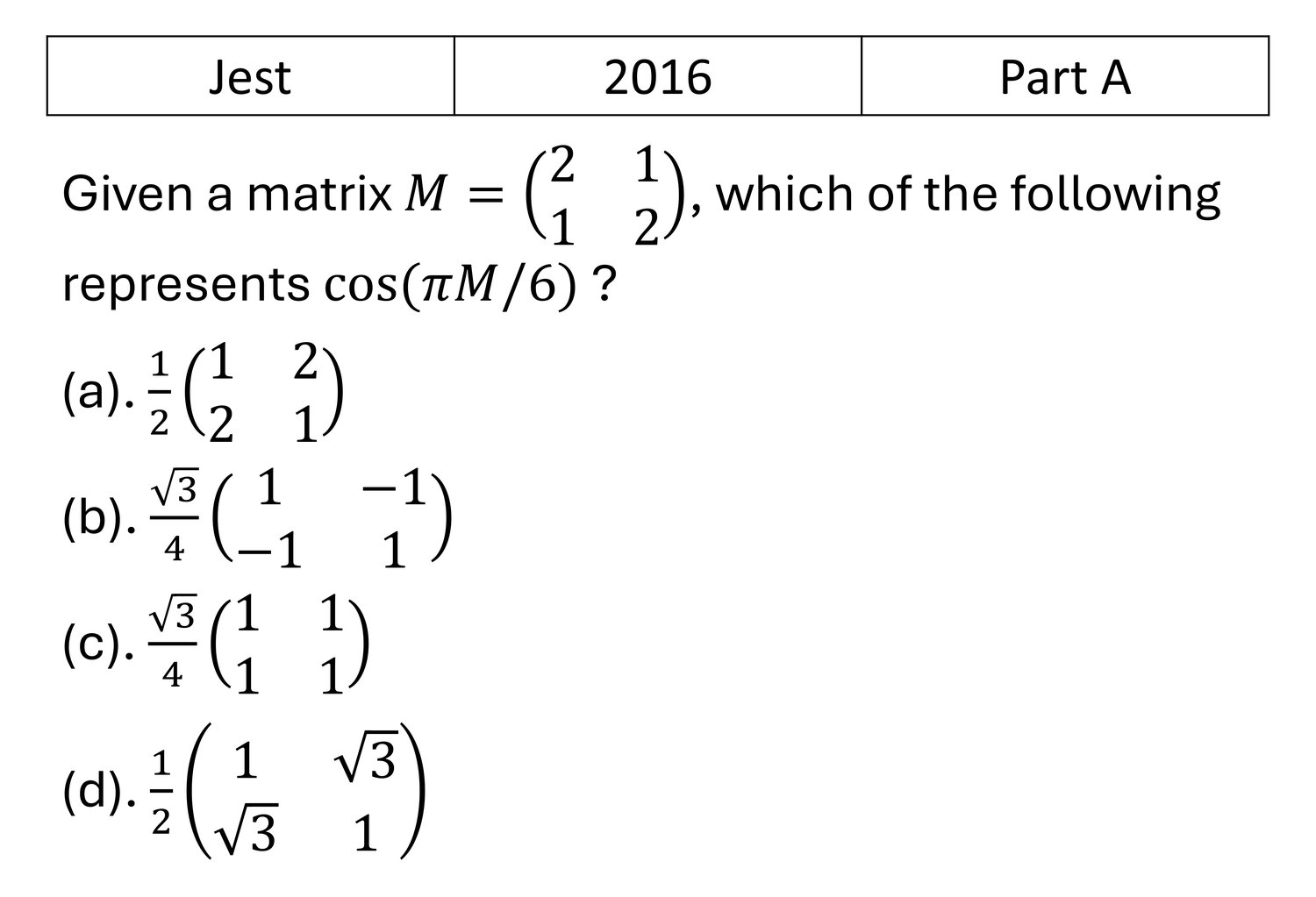 Question 2