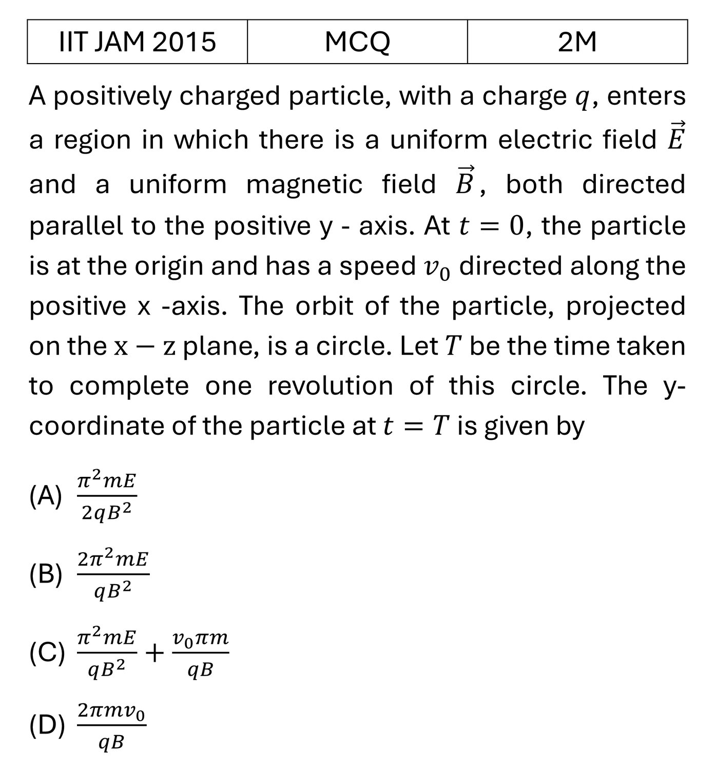 Question 1