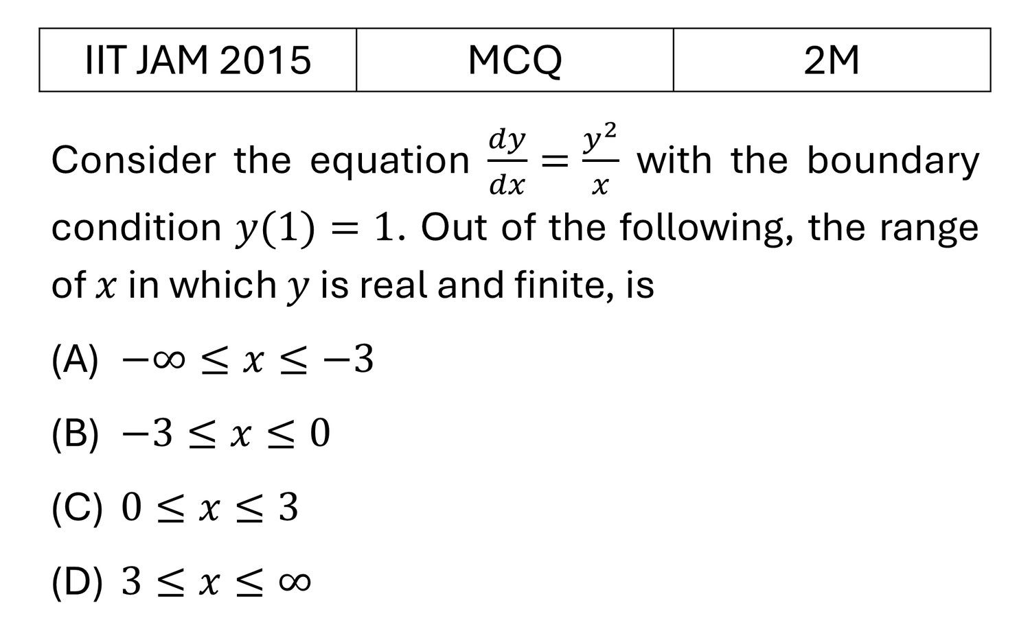 Question 1