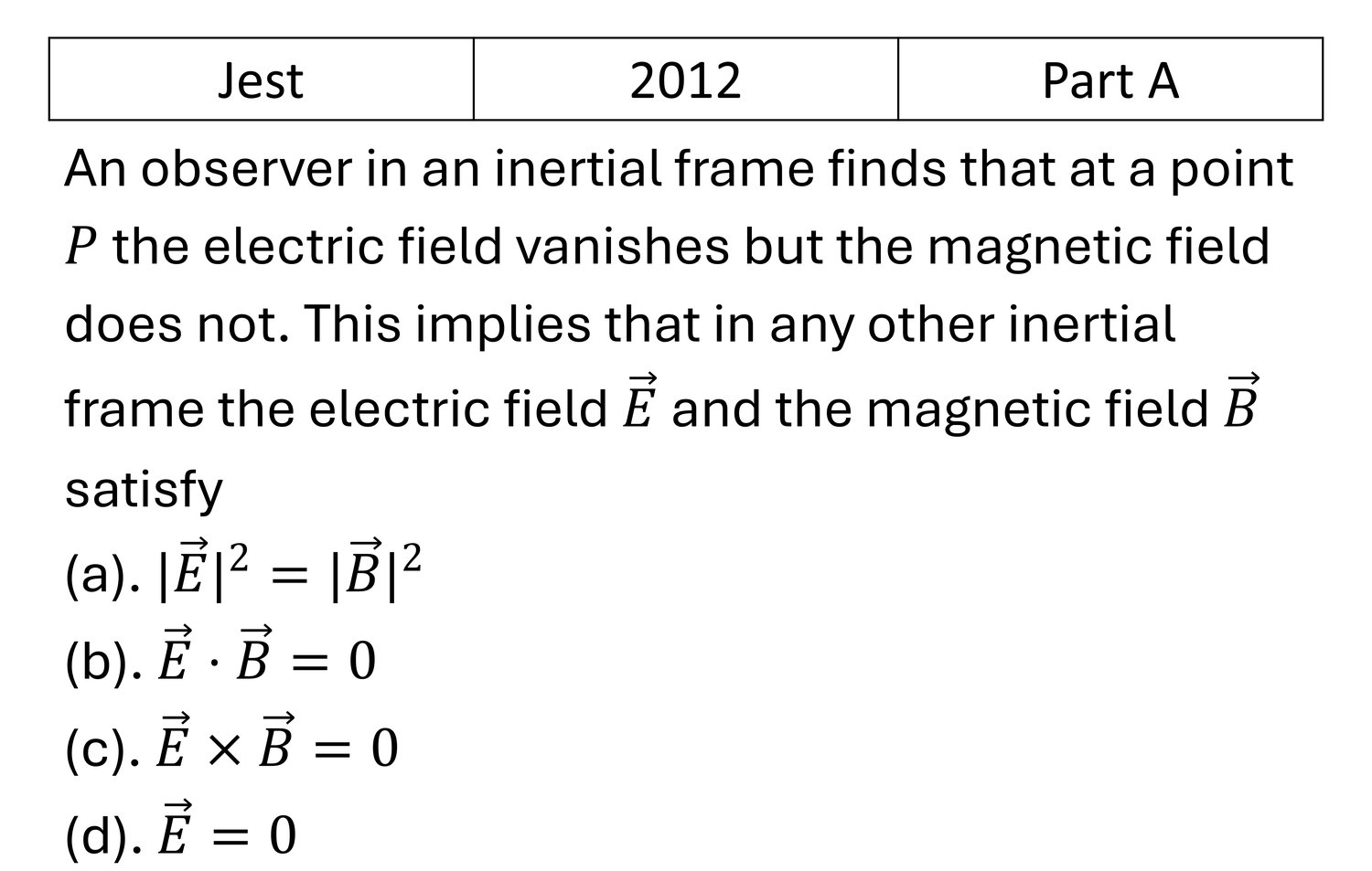 Question 1