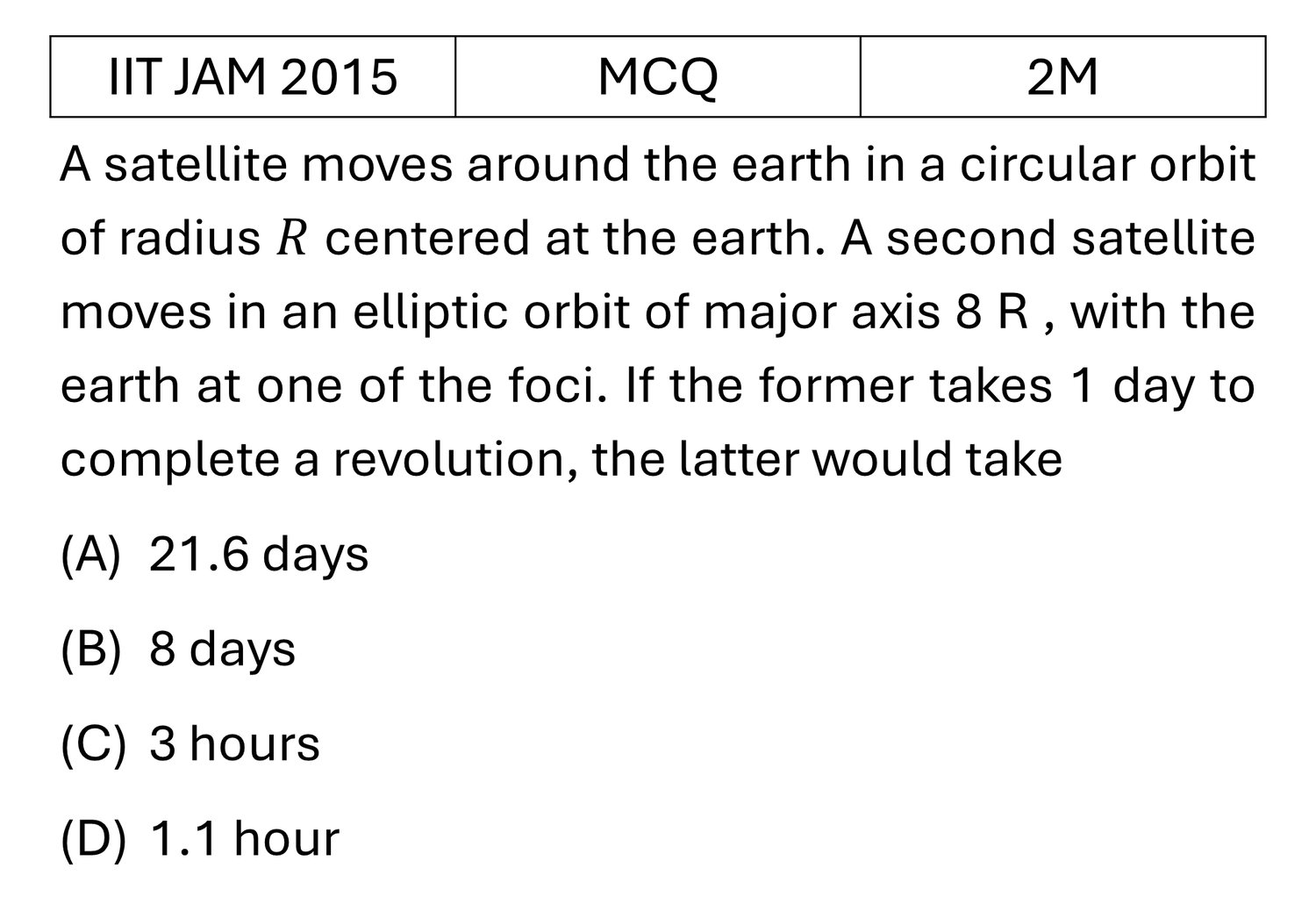 Question 1