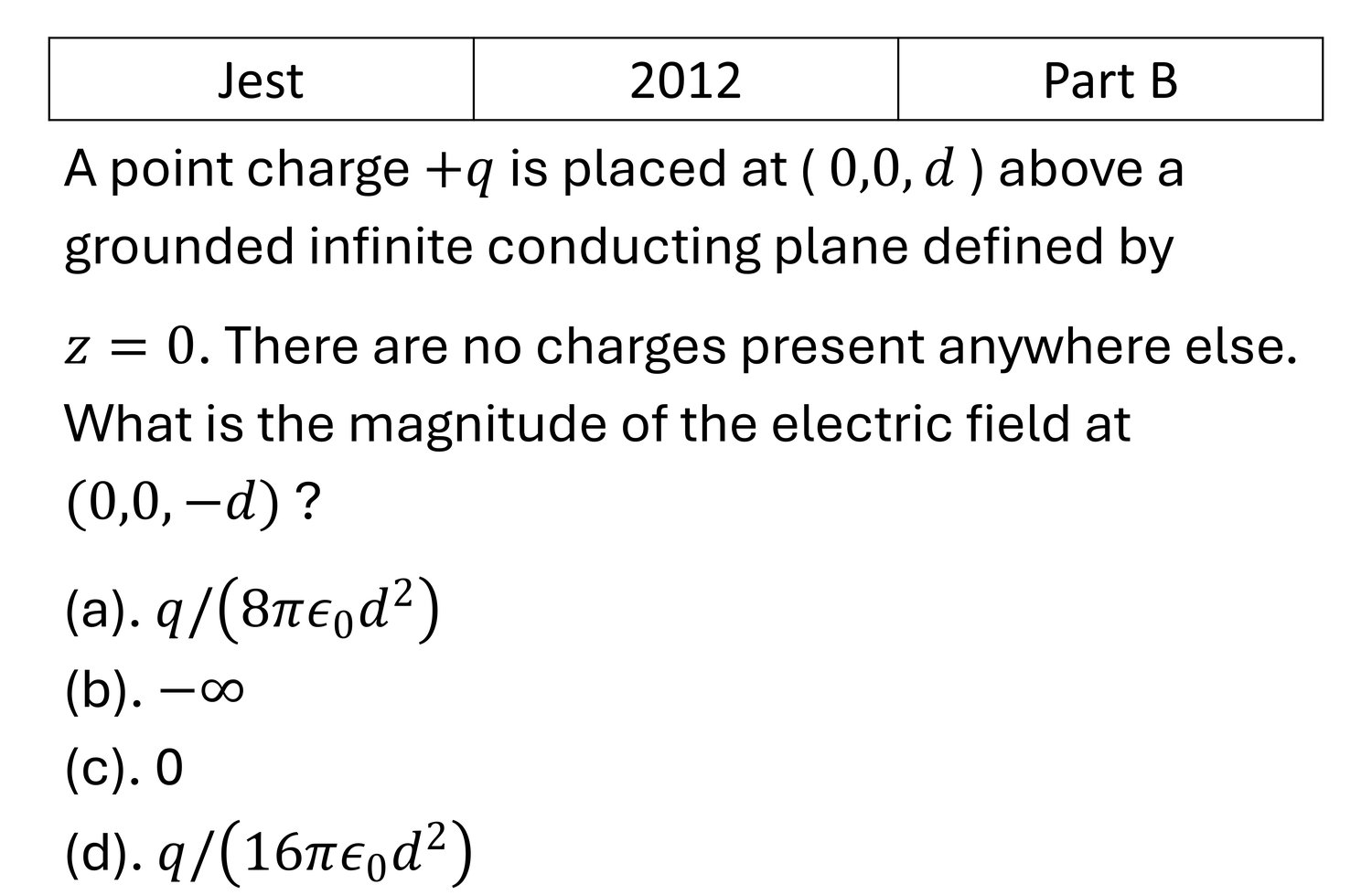 Question 1