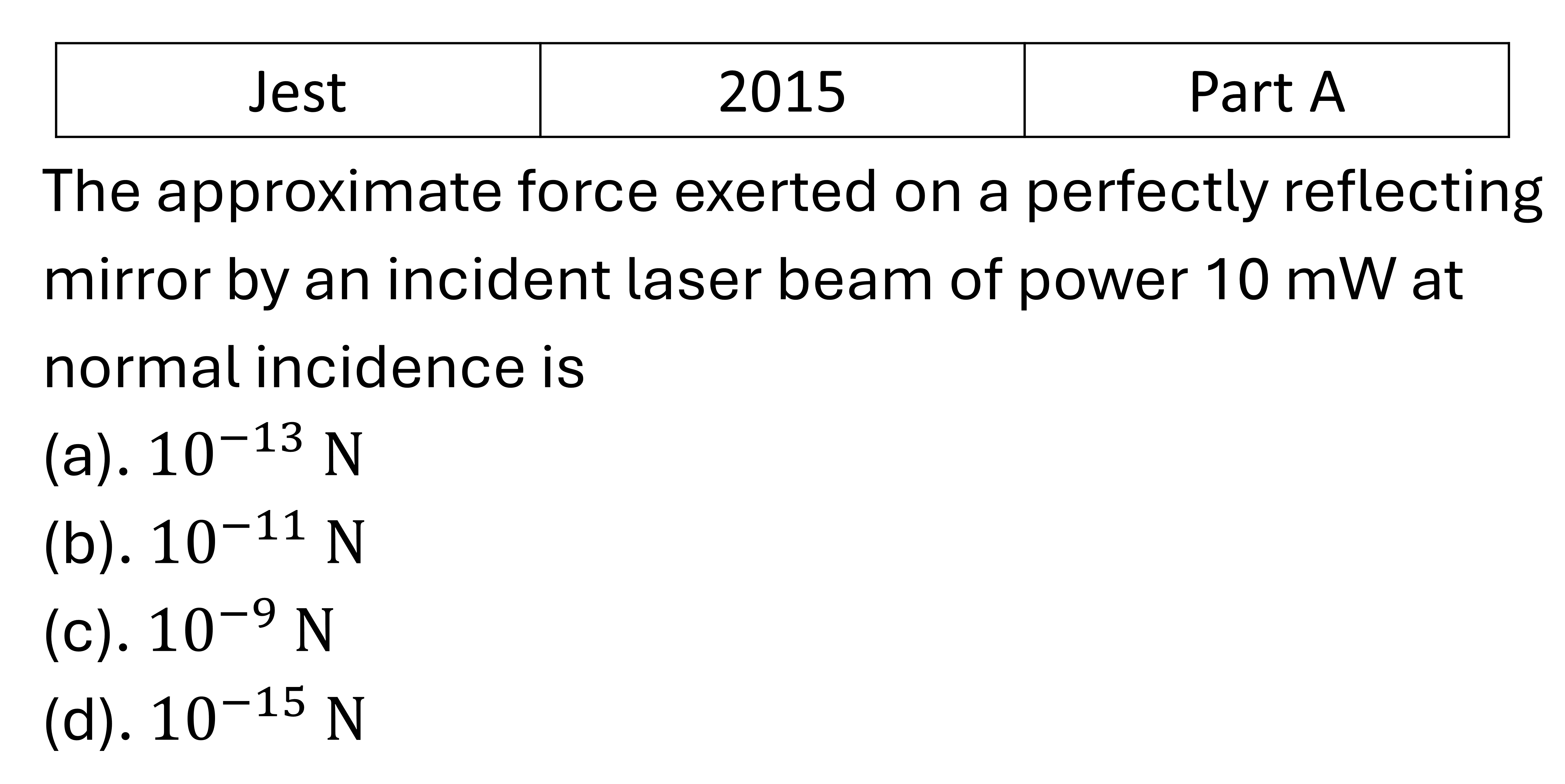 Question 3