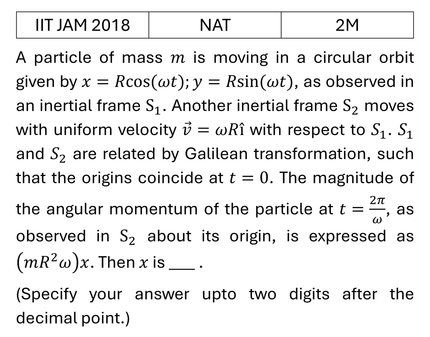 Question 3