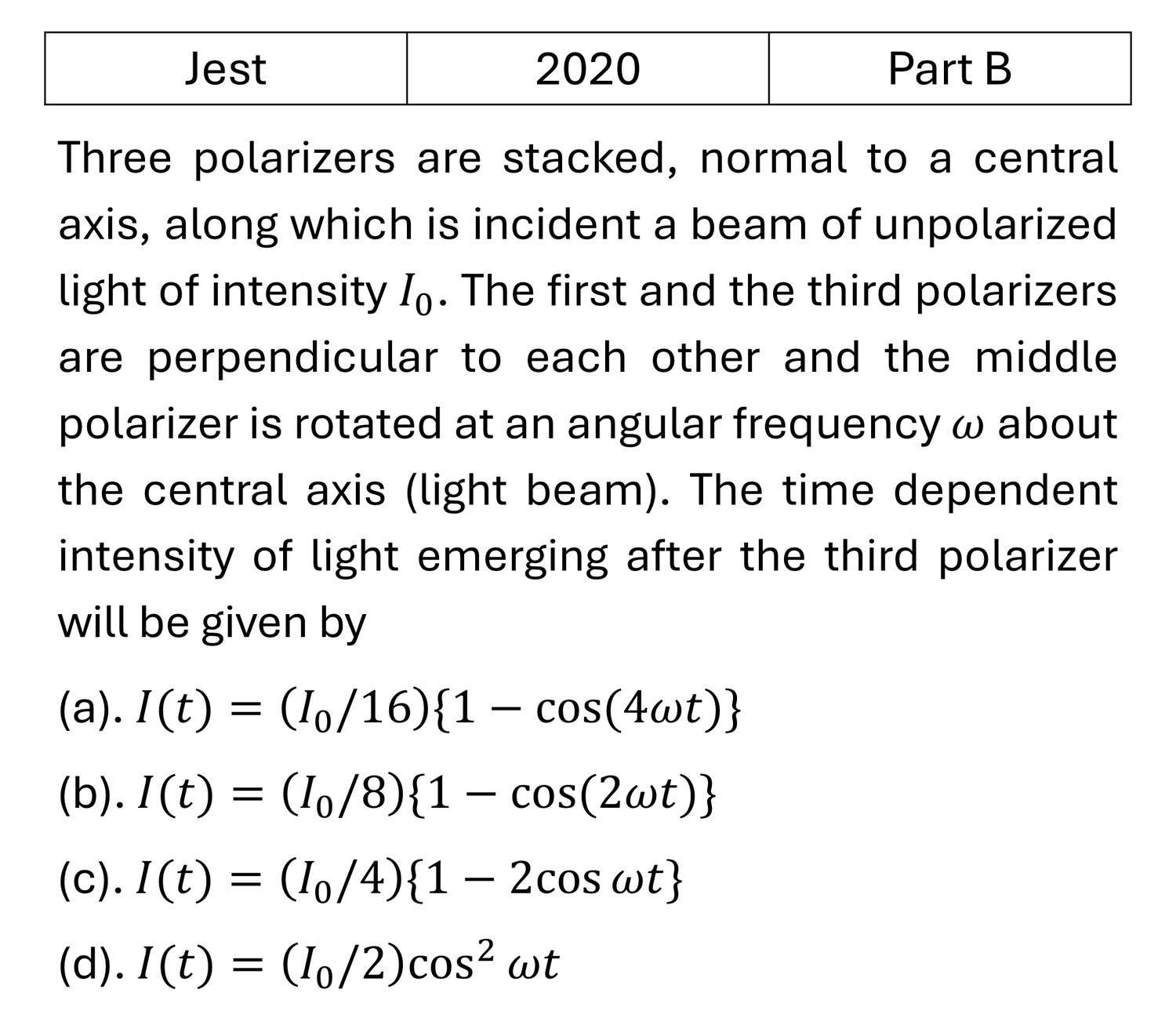 Question 3