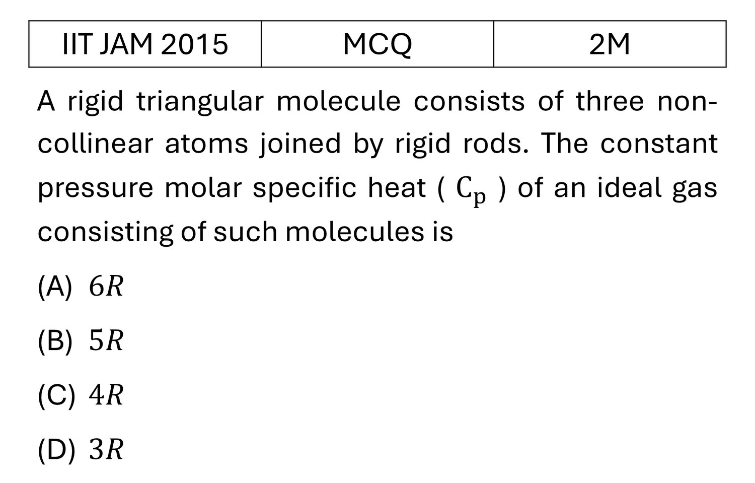 Question 1