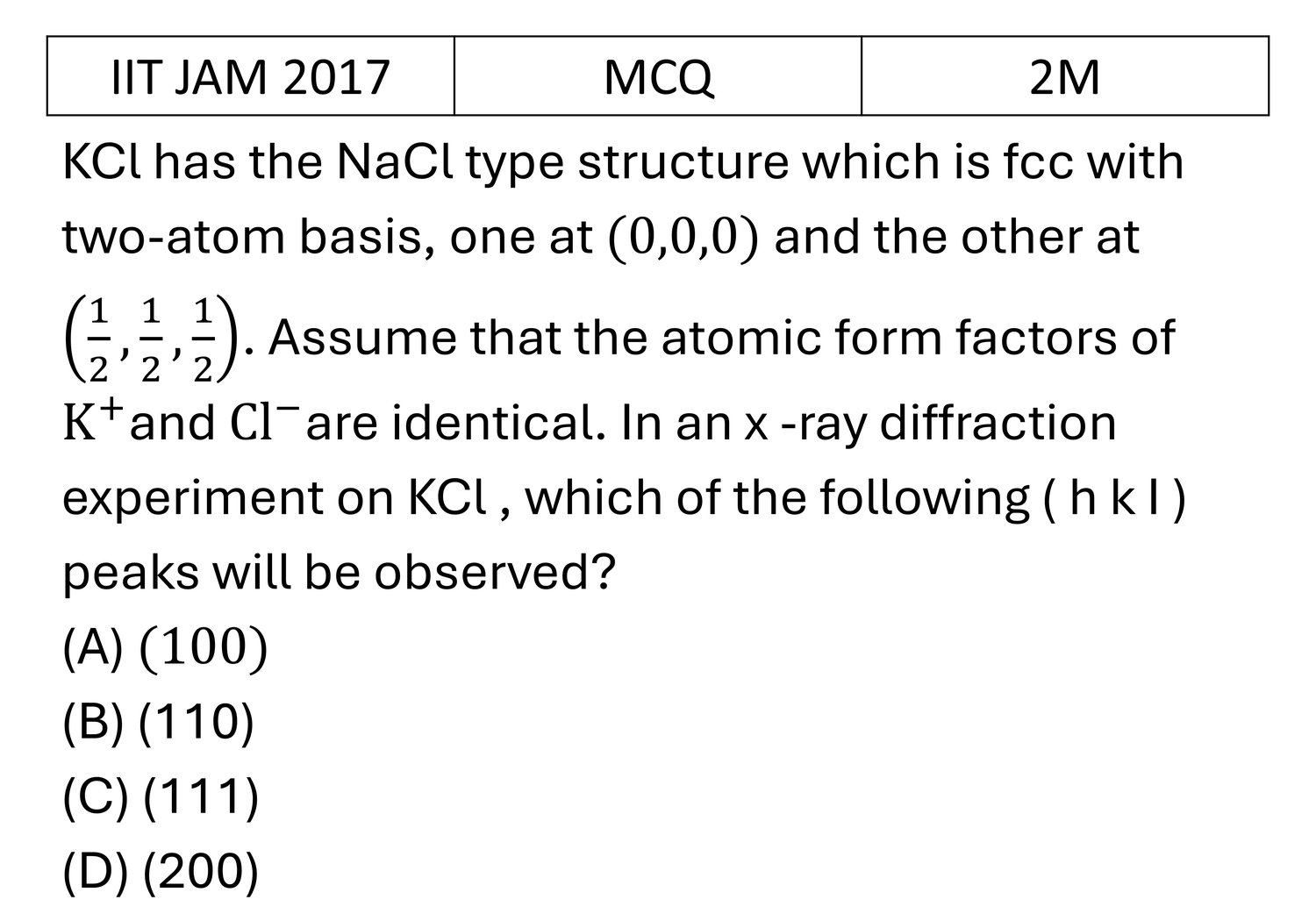 Question 2