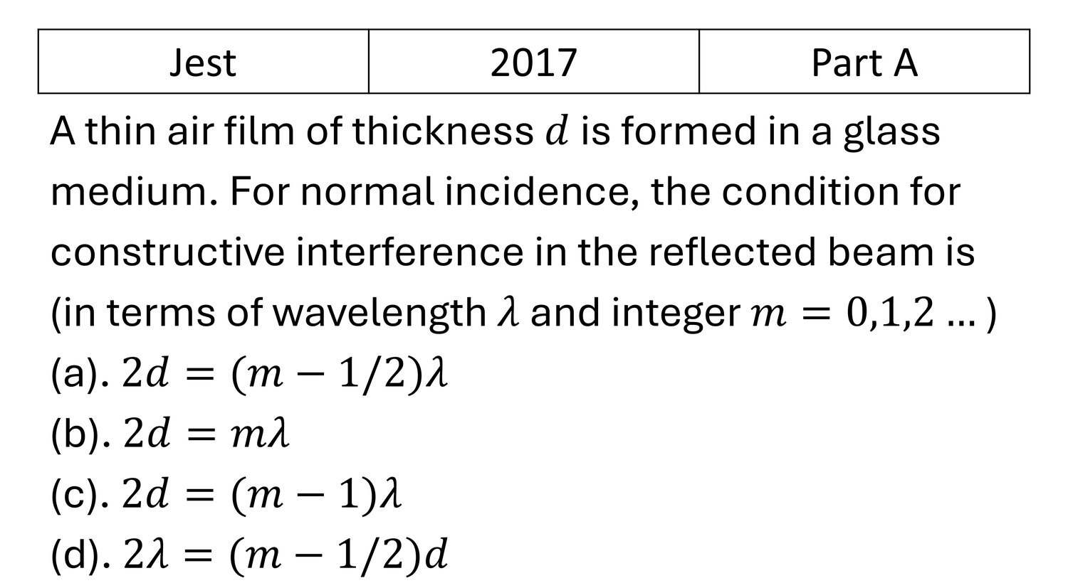 Question 2