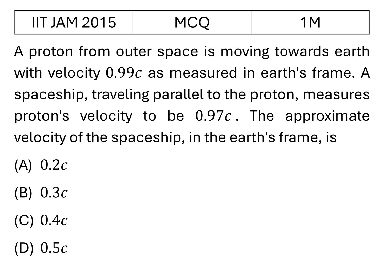 Question 1