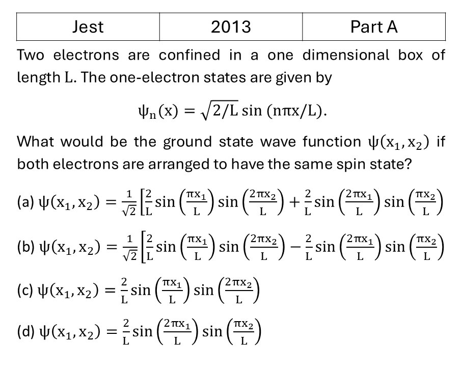 Question 1