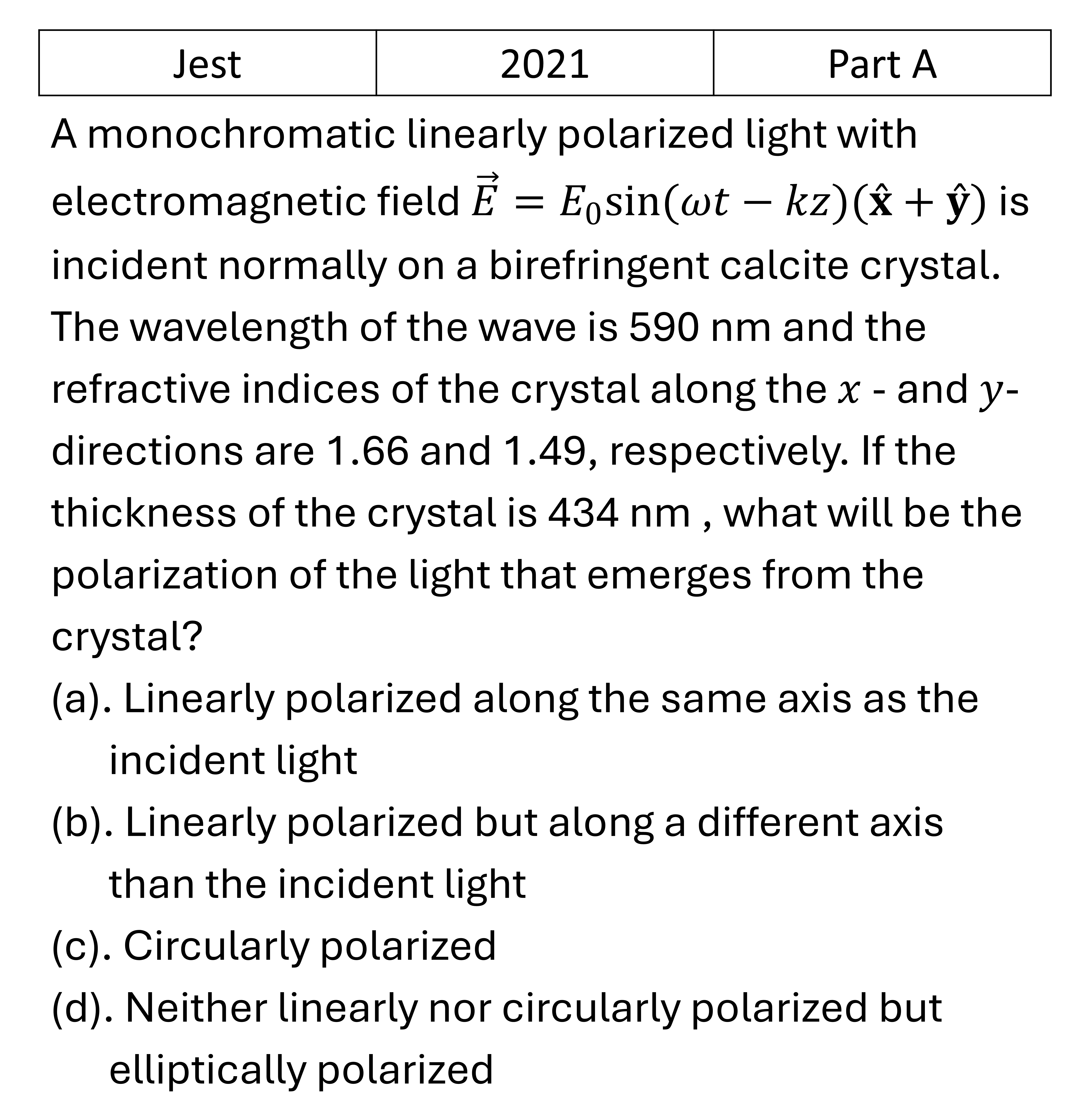 Question 4