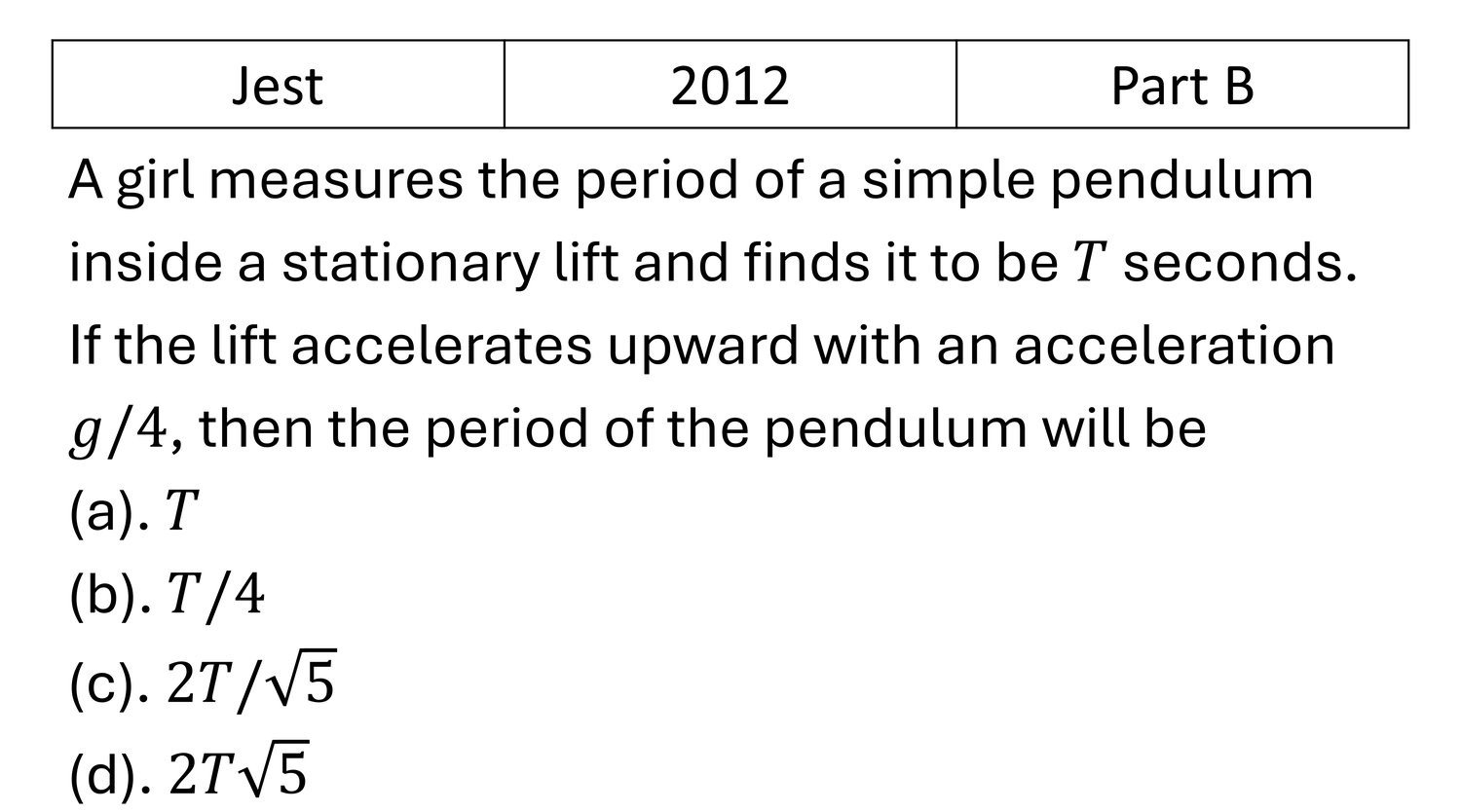 Question 2