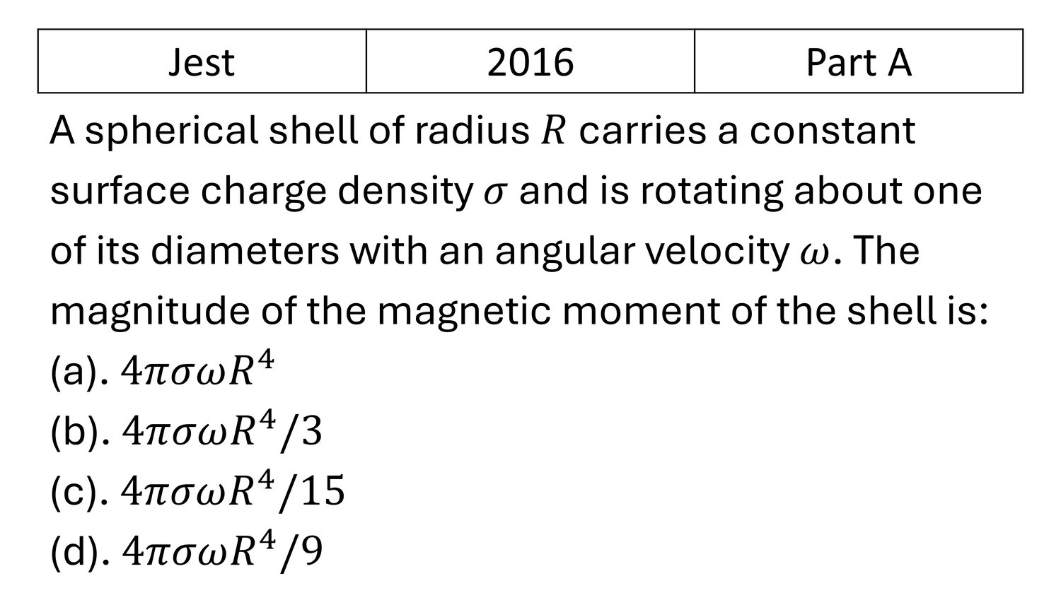 Question 6