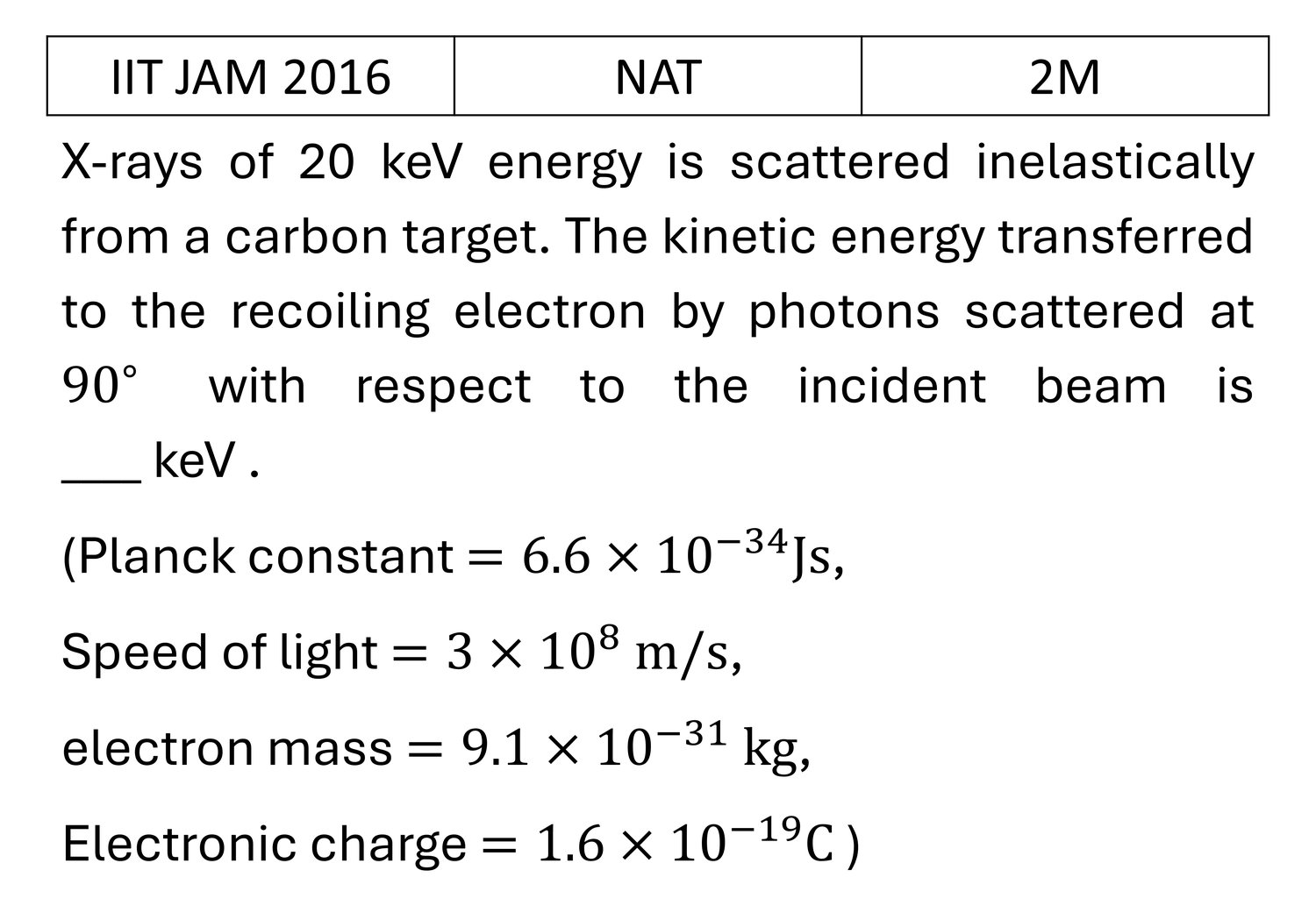 Question 3
