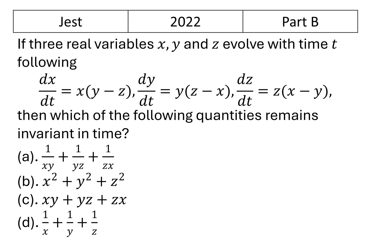 Question 7