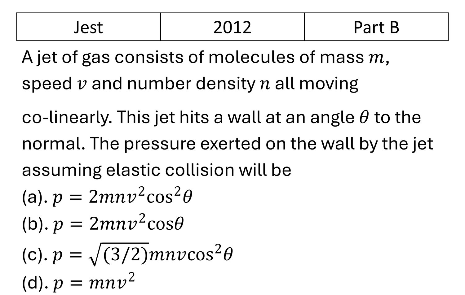 Question 1
