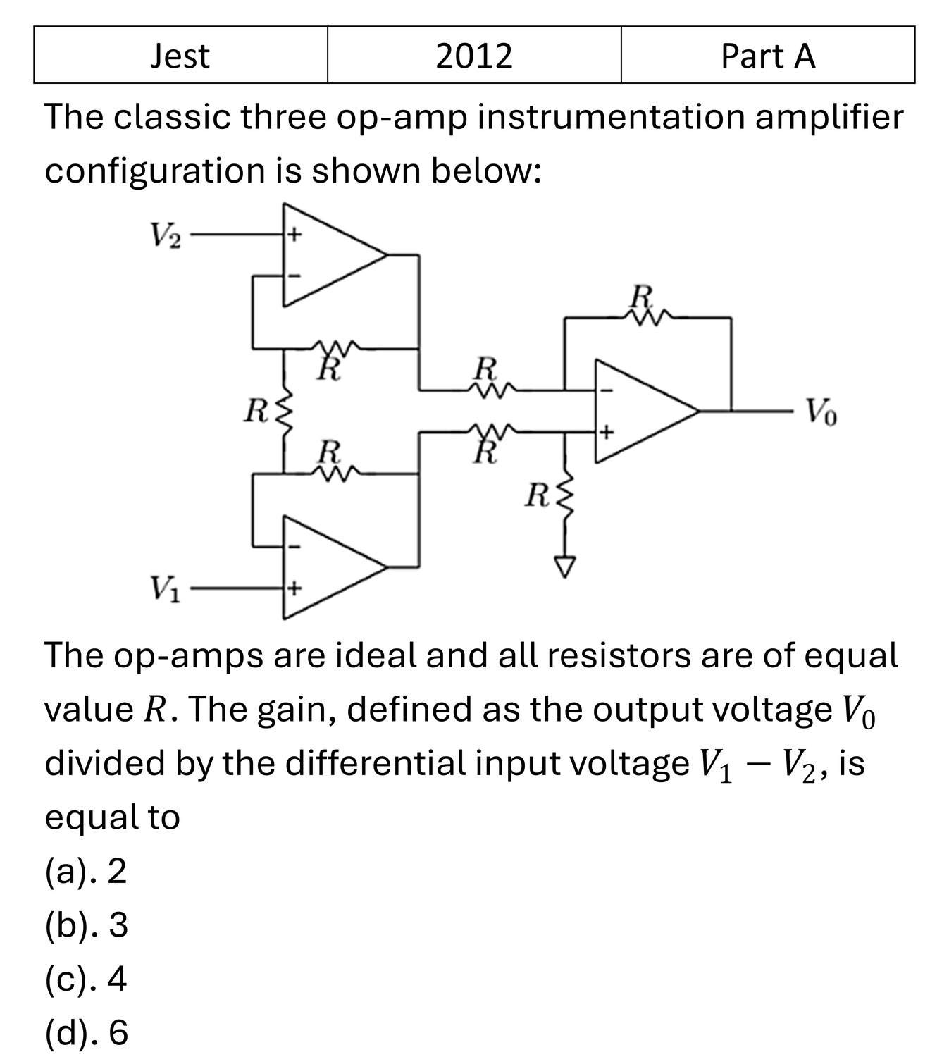 Question 1