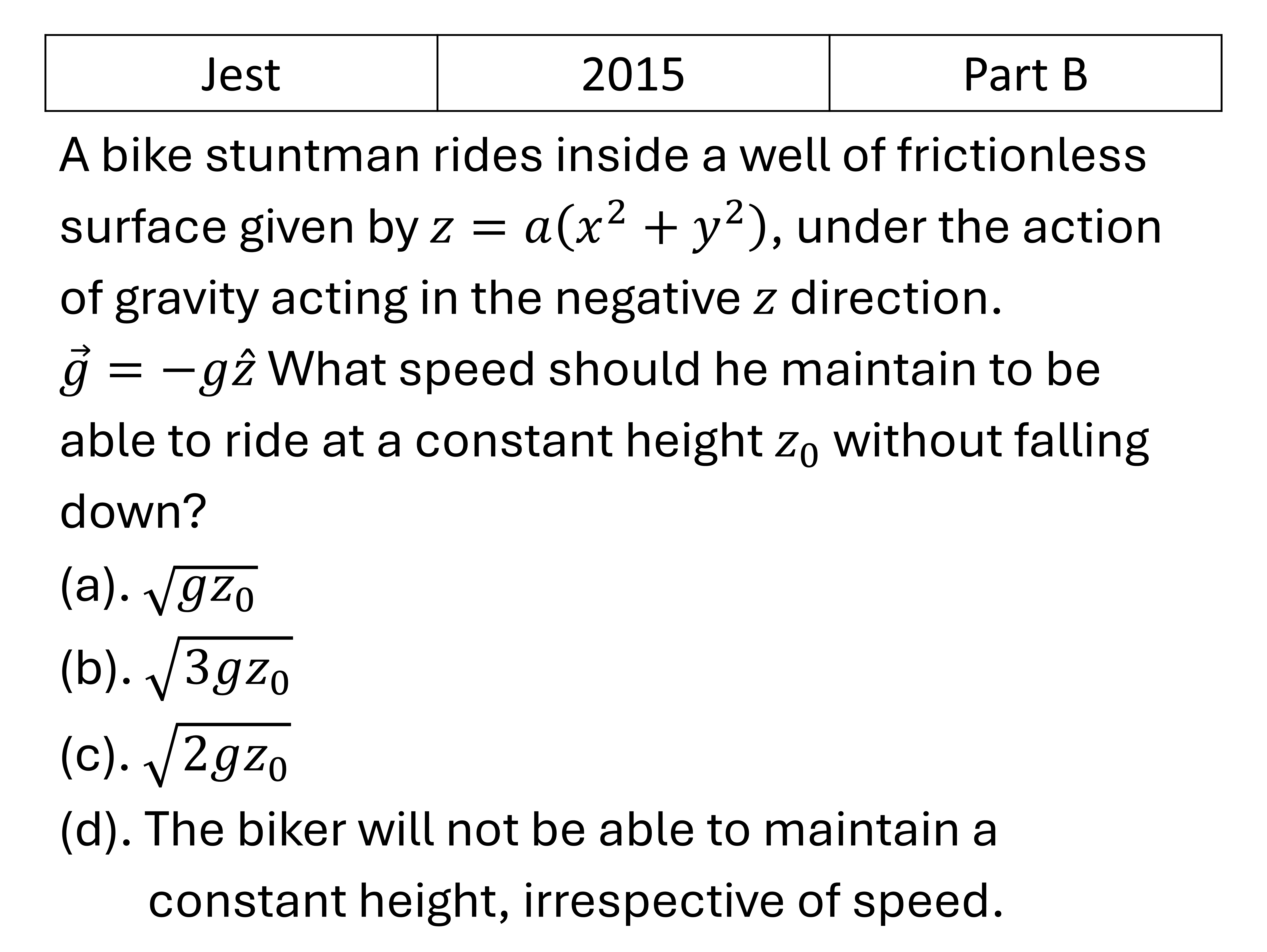 Question 5