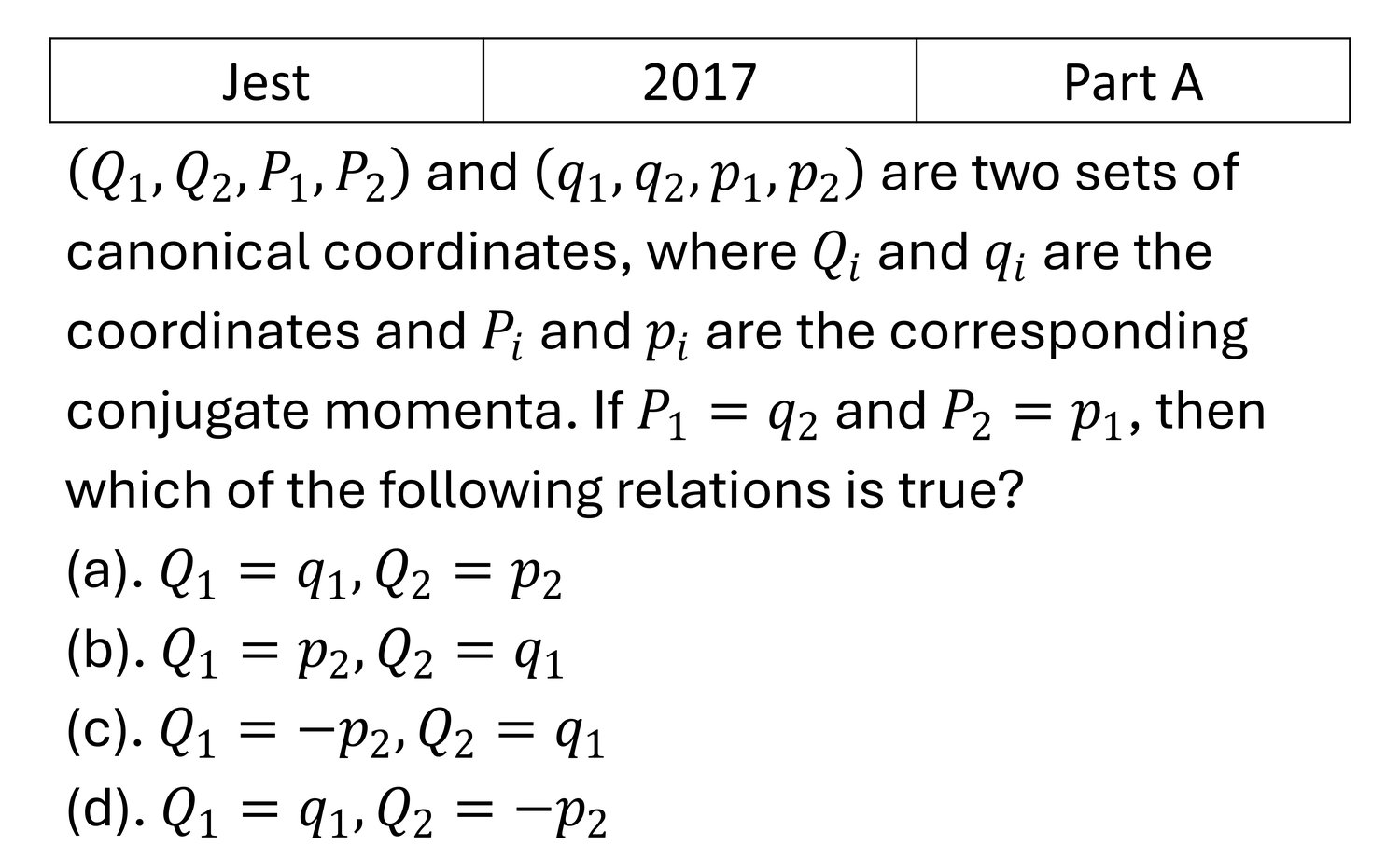 Question 3