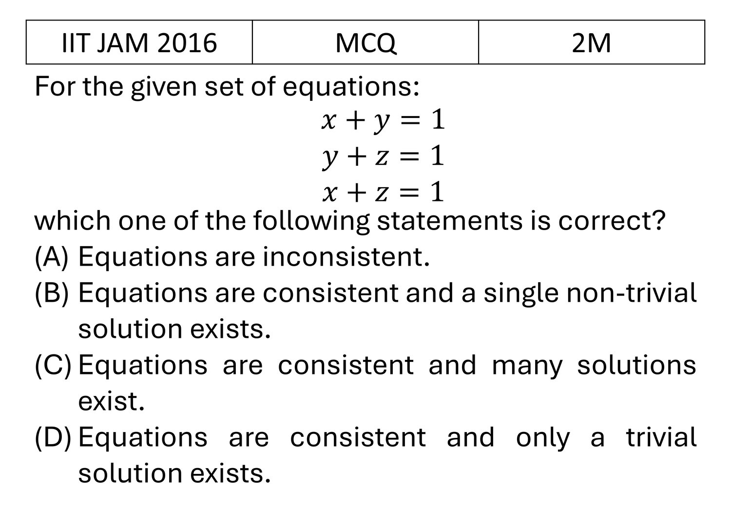 Question 3