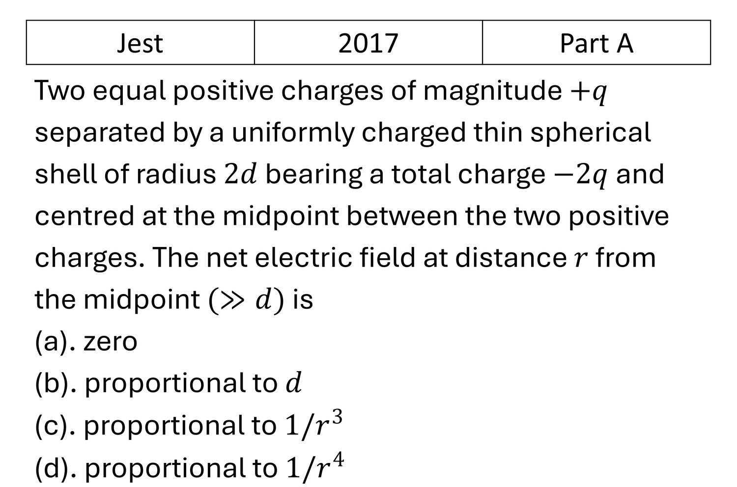 Question 1
