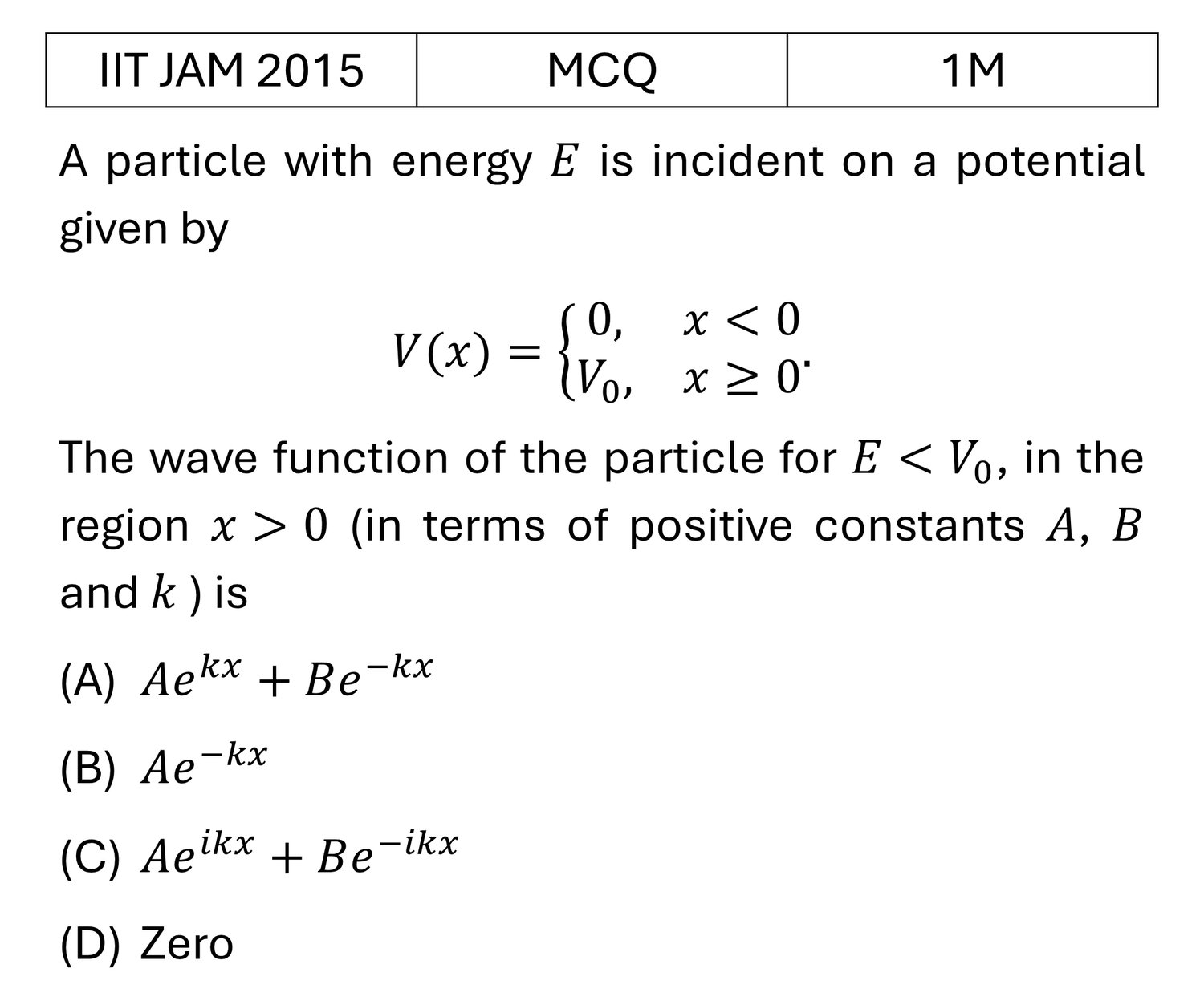 Question 1