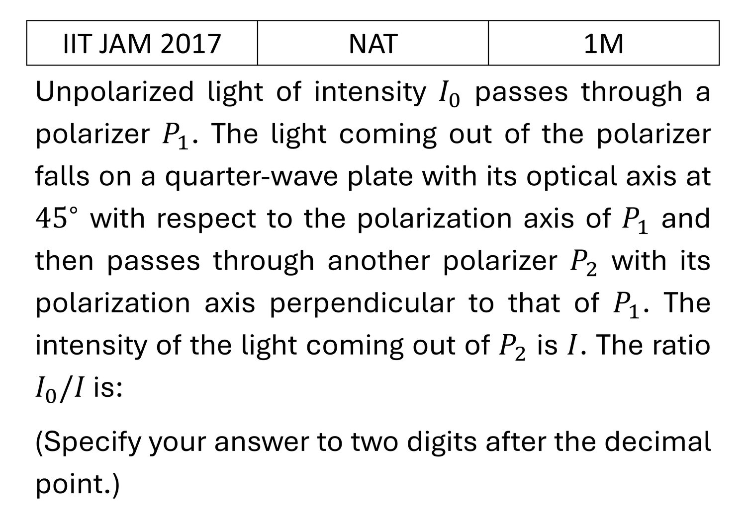 Question 5