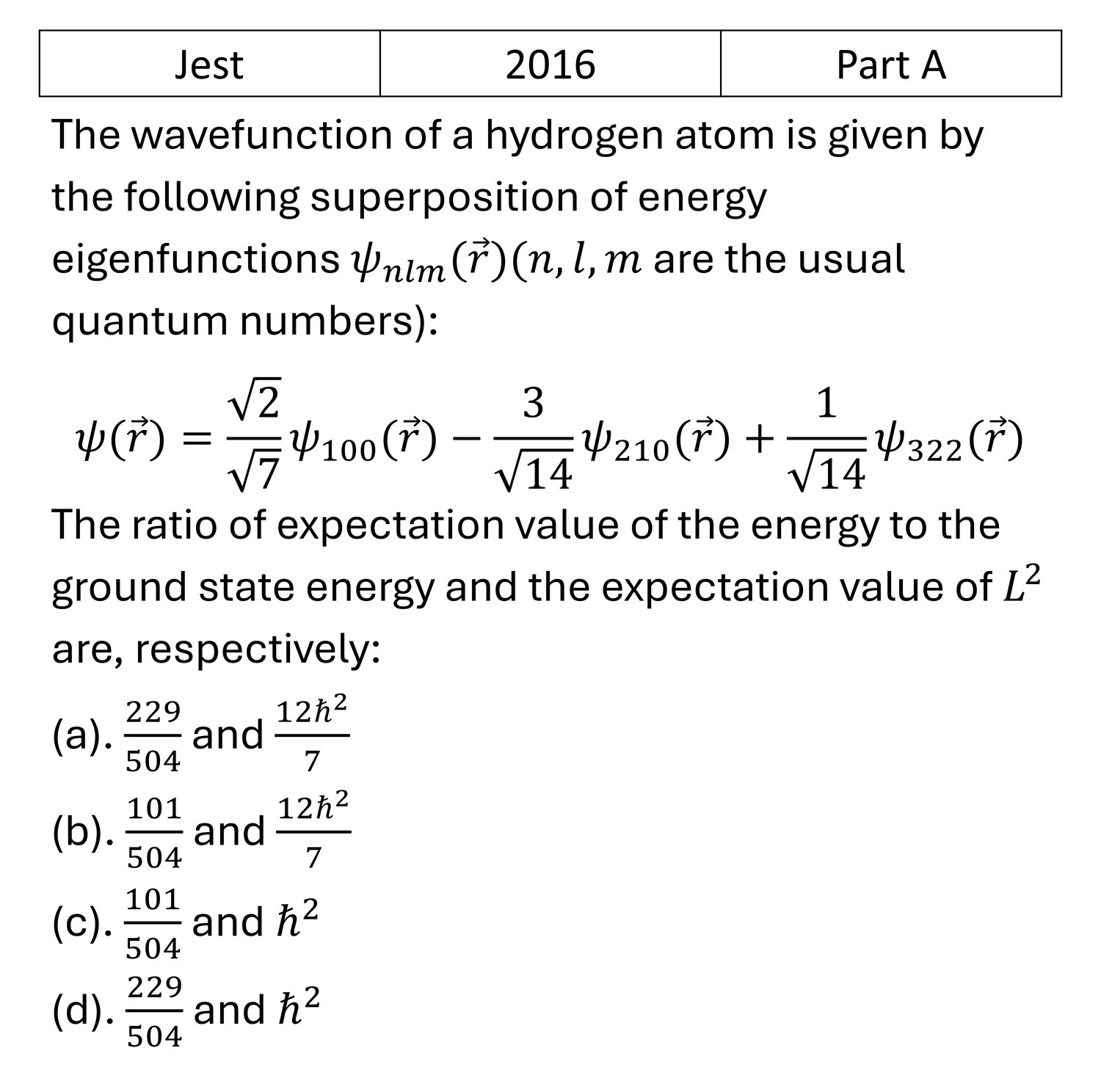 Question 8
