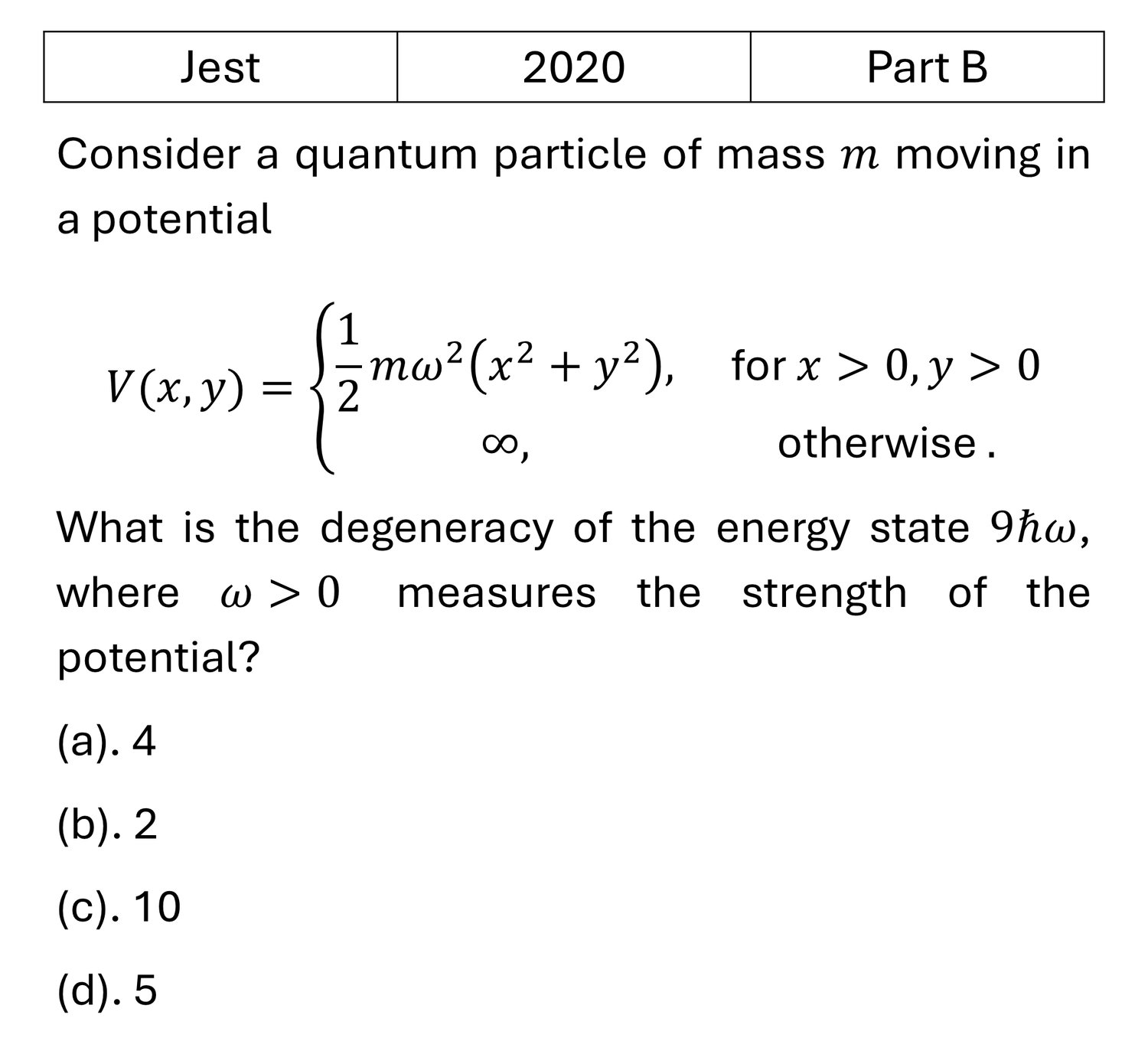 Question 8