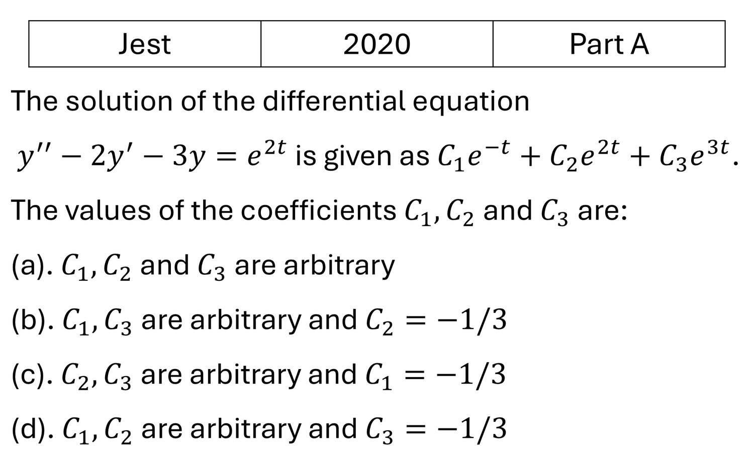 Question 5