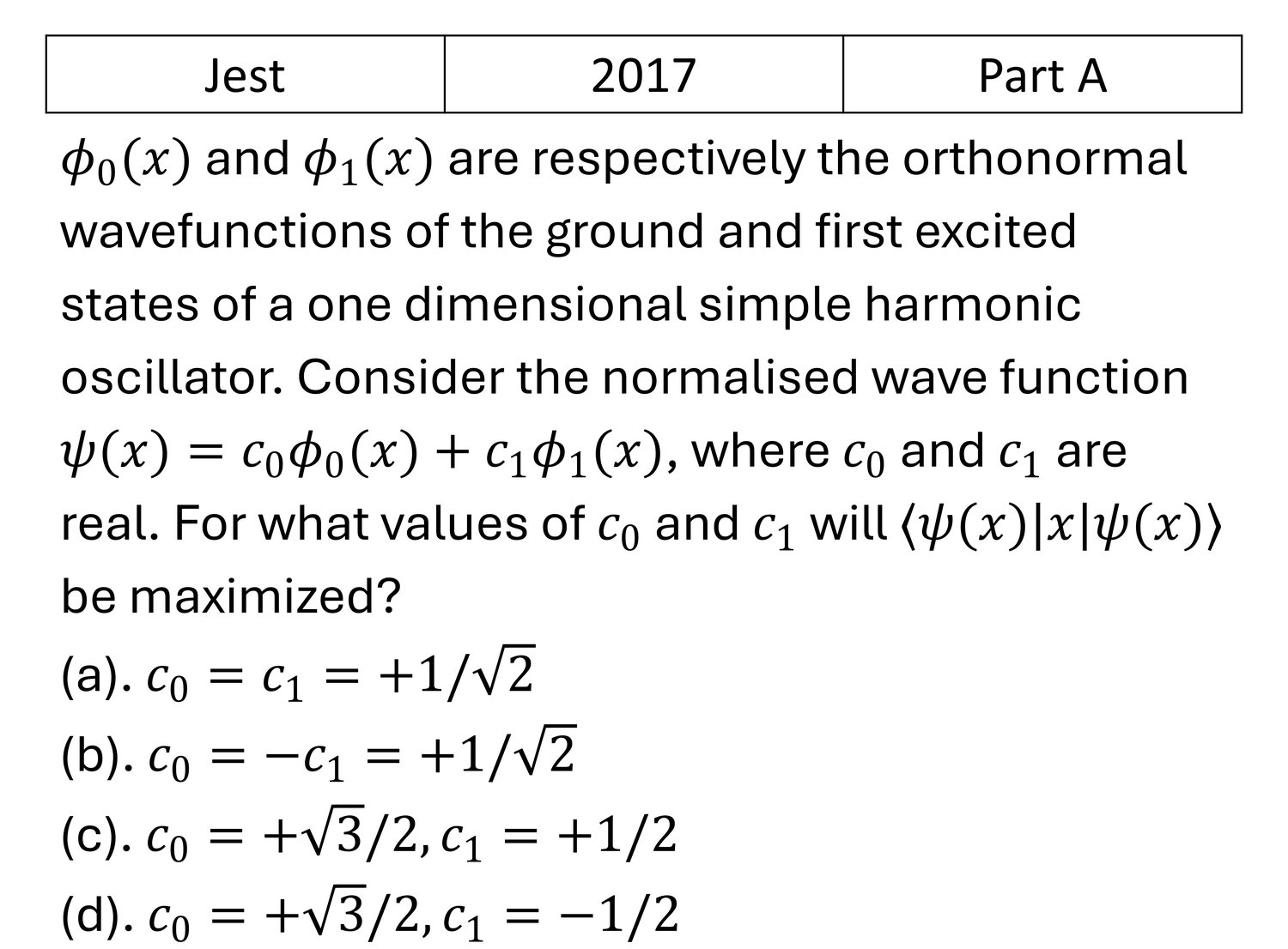 Question 3