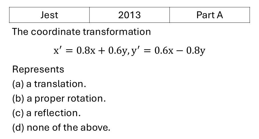 Question 1
