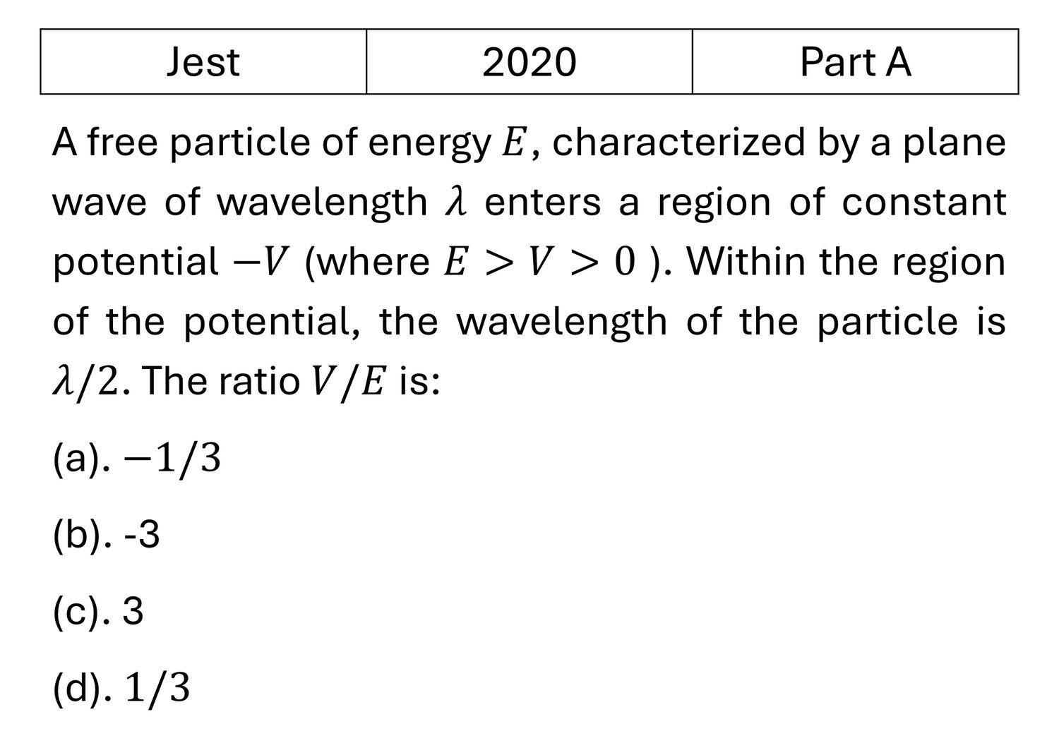 Question 5