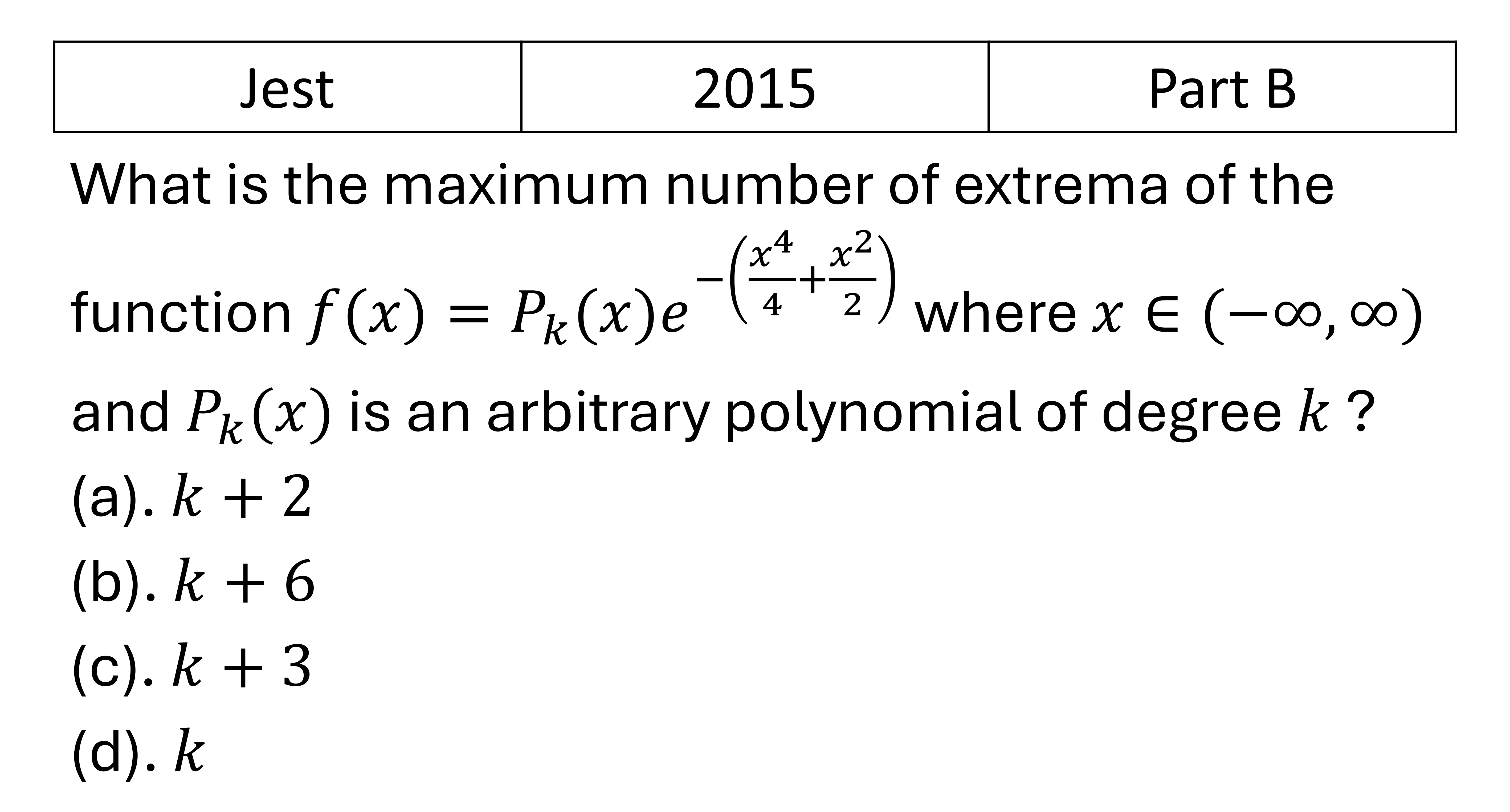 Question 1