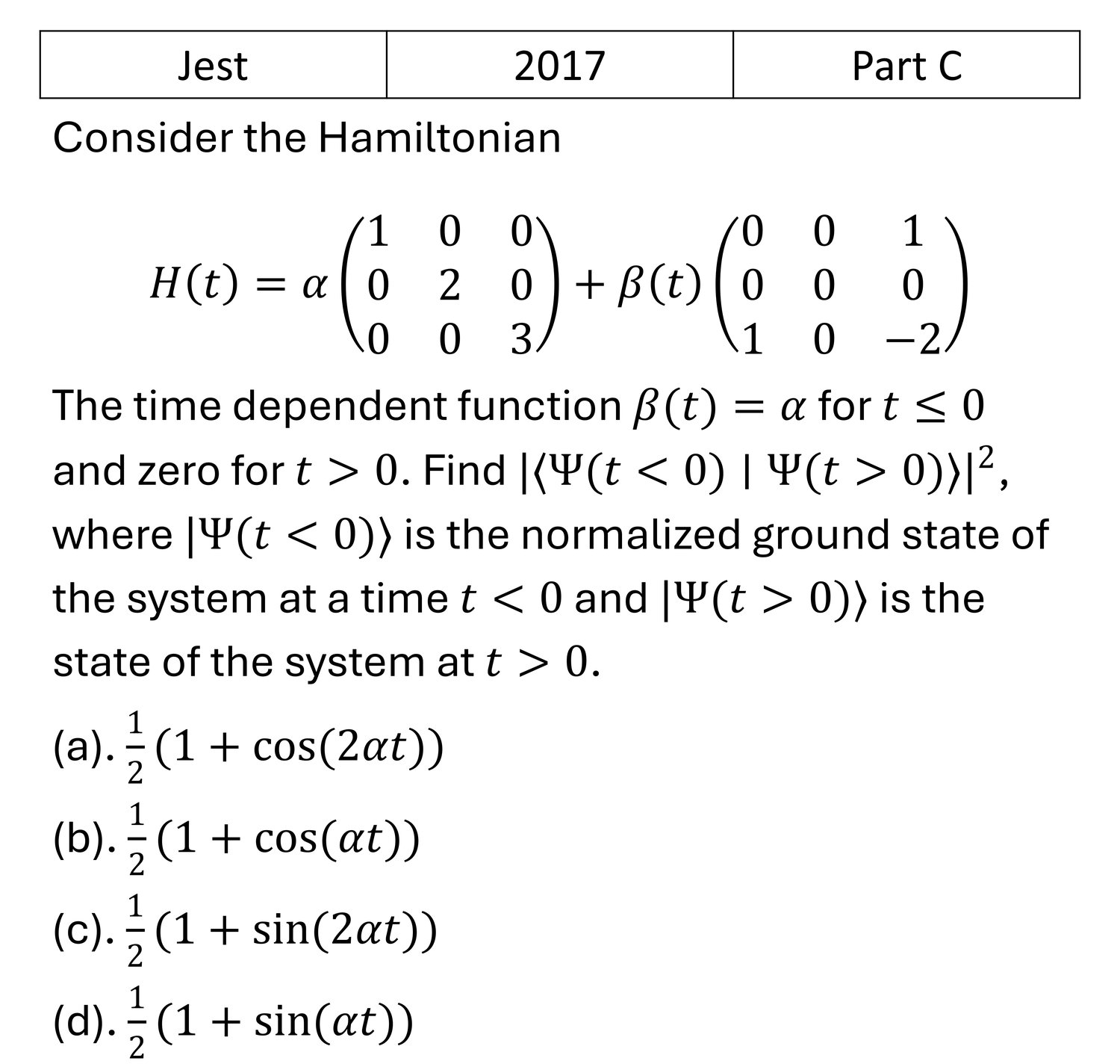 Question 6