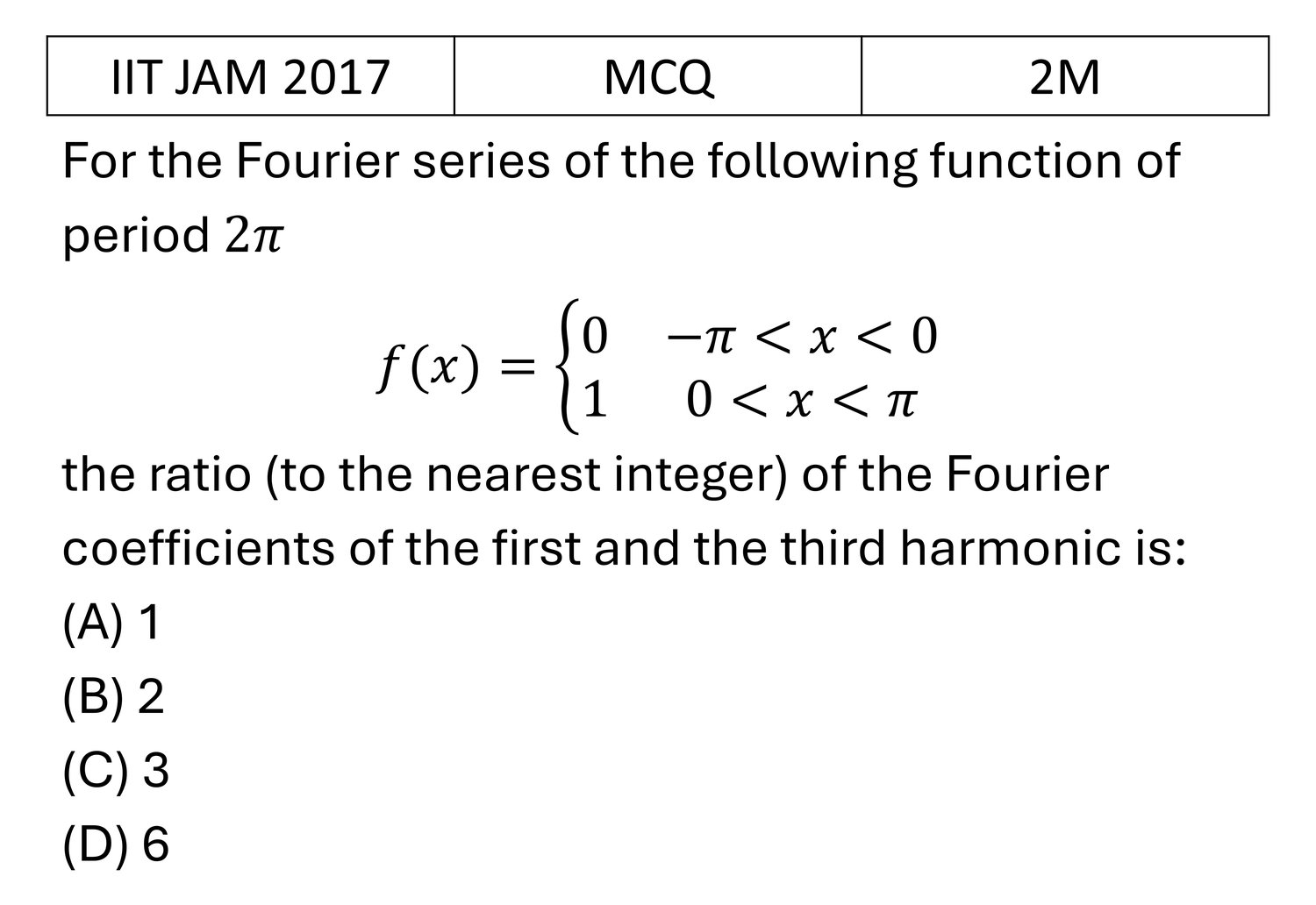 Question 3